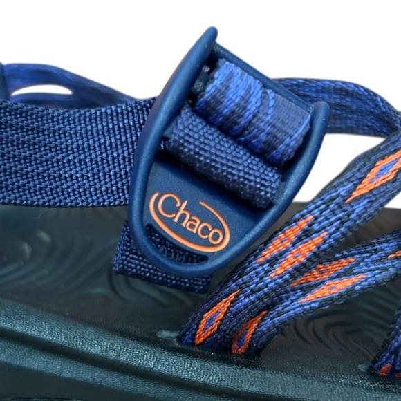 CHACO Zvolv X2 Volcanic Blue Sandal sz 8 Polyester Double Strap Toe Loop J105982 - Picture 5 of 7